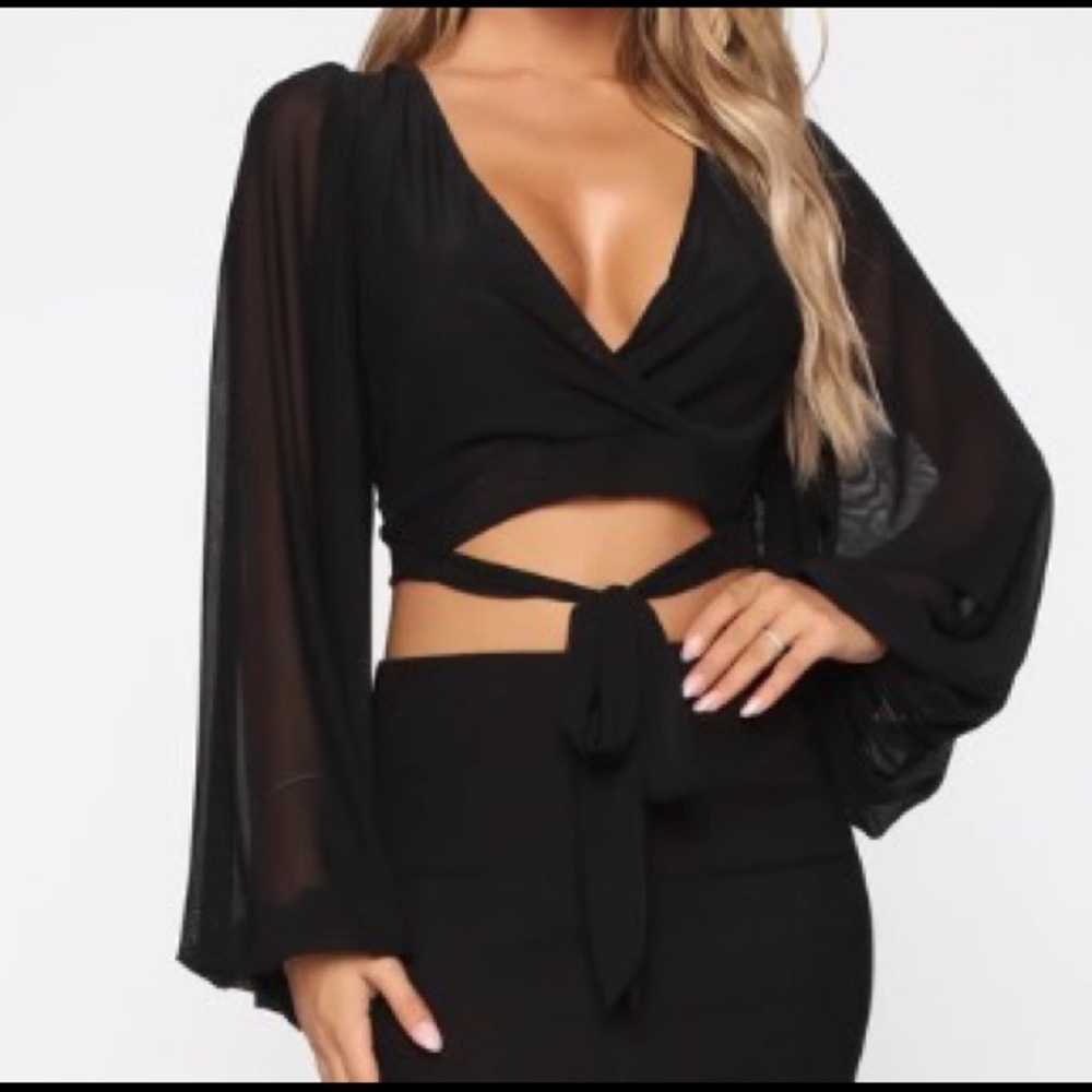Black Crop Top